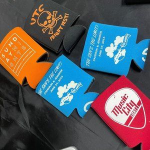 Can Koozies drink sleeves mix of 5 multipurpose can coolers